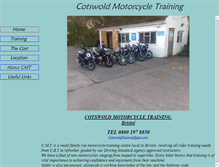 Tablet Screenshot of cotswoldmotorcycletraining.co.uk